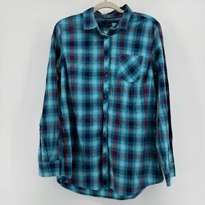 Tommy Hilfiger plad button down men’s large